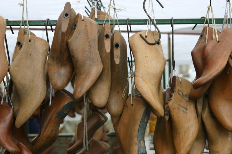 forme di legno per scarpe